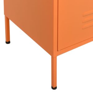 vidaXL Förvaringsskåp orange 80x35x101,5 cm stål - Bild 8