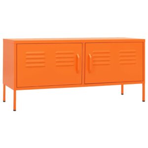 vidaXL Tv-bänk orange 105x35x50 cm stål - Bild 2