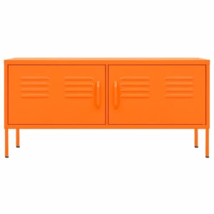 vidaXL Tv-bänk orange 105x35x50 cm stål - Bild 5