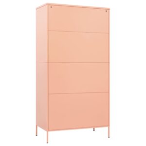 vidaXL Garderob 90x50x180 cm rosa stål - Bild 6