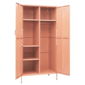 vidaXL Garderob 90x50x180 cm rosa stål - Bild 7