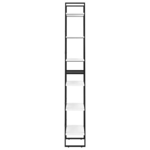 vidaXL Förvaringshylla vit 60x30x210 cm konstruerat trä - Bild 7