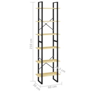 vidaXL Förvaringshylla 60x30x210 cm massiv furu - Bild 9