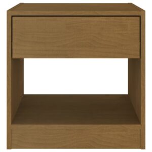 vidaXL Sängbord honungsbrun 40x31x40 cm massiv furu - Bild 5