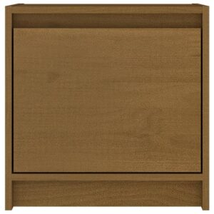 vidaXL Sängbord honungsbrun 40x30,5x40 cm massiv furu - Bild 5