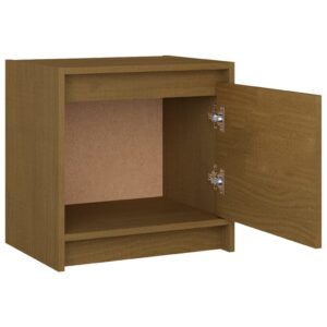 vidaXL Sängbord honungsbrun 40x30,5x40 cm massiv furu - Bild 7