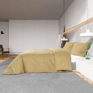 vidaXL Bäddset taupe 200x200 cm bomull - Bild 4