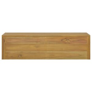 vidaXL Väggmonterat badrumsskåp 110x45x30 cm massiv teak - Bild 3