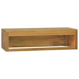 vidaXL Väggmonterat badrumsskåp 110x45x30 cm massiv teak - Bild 5