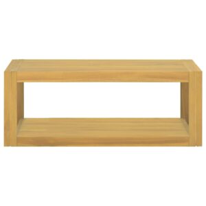 vidaXL Väggmonterat badrumsskåp 90x45x35 cm massiv teak - Bild 2