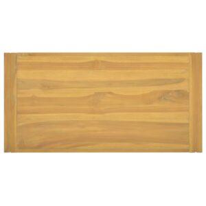 vidaXL Väggmonterat badrumsskåp 90x45x35 cm massiv teak - Bild 4