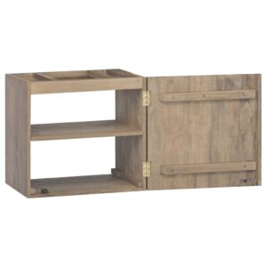 vidaXL Väggmonterat tvättställsskåp 45x30x40 cm massiv teak - Bild 5