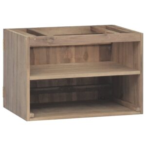 vidaXL Väggmonterat badrumsskåp 60x39x40 cm massiv teak - Bild 4