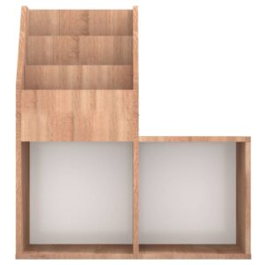 vidaXL Tidningsställ för barn sonoma-ek 71x30x78,5 cm spånskiva - Bild 5