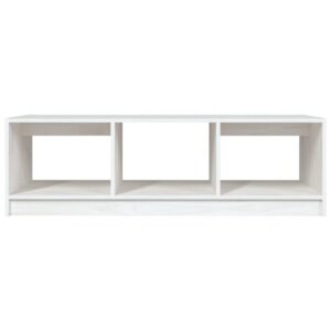 vidaXL Soffbord vit 110x50x34 cm massiv furu - Bild 6