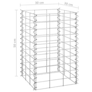 vidaXL Gabioner 4 st 30x30x50/100/150/200 cm järn - Bild 5