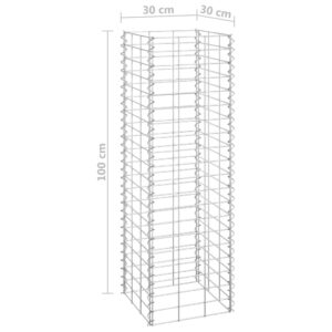 vidaXL Gabioner 4 st 30x30x50/100/150/200 cm järn - Bild 6