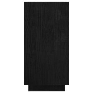 vidaXL Bokhylla svart 80x35x71 cm massiv furu - Bild 6