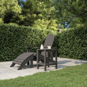 vidaXL Adirondack bord antracit 38x38x46 cm HDPE - Bild 3