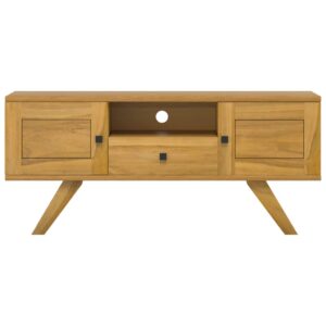 vidaXL Tv-bänk 110x30x50 cm massiv teak - Bild 3