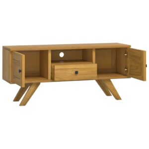 vidaXL Tv-bänk 110x30x50 cm massiv teak - Bild 4