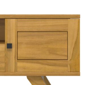 vidaXL Tv-bänk 110x30x50 cm massiv teak - Bild 7