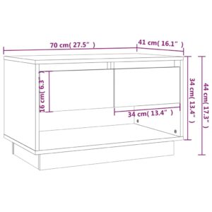 vidaXL TV-skåp betonggrå 70x41x44 cm konstruerat trä - Bild 9