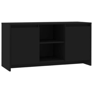 vidaXL TV-bänk svart 102x37,5x52,5 cm spånskiva - Bild 2