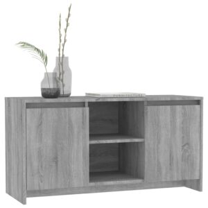 vidaXL TV-bänk grå sonoma-ek 102x37,5x52,5 cm spånskiva - Bild 3