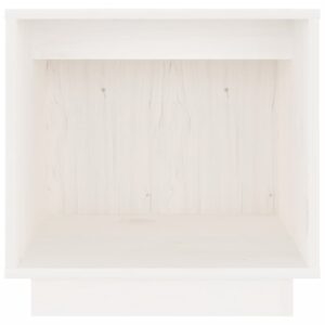 vidaXL Sängbord 2 st vit 40x30x40 cm massiv furu - Bild 5