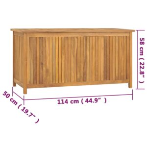 vidaXL Trädgårdslåda 114x50x58 cm massiv teak - Bild 10