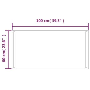 vidaXL Badrumsspegel LED 100x60 cm - Bild 5