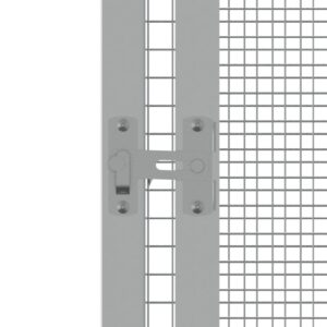 vidaXL Fågelbur grå 302,5x324,5x211,5 cm galvaniserat stål - Bild 5