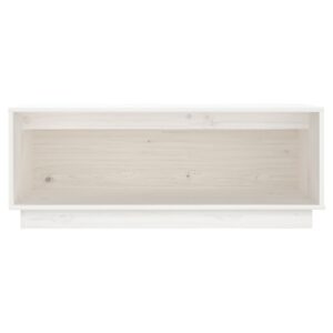 vidaXL Tv-bänk vit 90x35x35 cm massiv furu - Bild 6