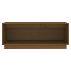 vidaXL Tv-bänk honungsbrun 90x35x35 cm massiv furu - Bild 6