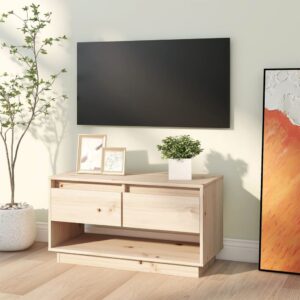 vidaXL Tv-bänk 74x34x40 cm massiv furu - Bild 4