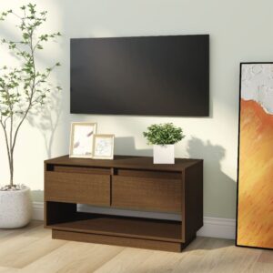 vidaXL Tv-bänk honungsbrun 74x34x40 cm massiv furu - Bild 4