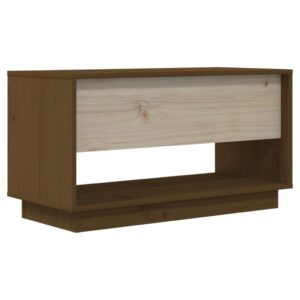 vidaXL Tv-bänk honungsbrun 74x34x40 cm massiv furu - Bild 9