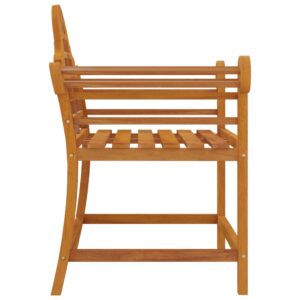 vidaXL Trädgårdsstolar 2 st 91x62x94 cm massiv teak - Bild 5