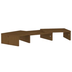 vidaXL Skärmställ honungsbrun 60x24x10,5 cm massiv furu - Bild 2