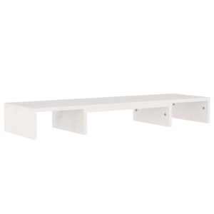 vidaXL Skärmställ vit 80x24x10,5 cm massiv furu - Bild 3