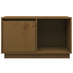 vidaXL Tv-bänk honungsbrun 74x35x44 cm massiv furu - Bild 3