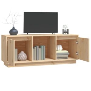 vidaXL Tv-bänk 110,5x35x44 cm massiv furu - Bild 4