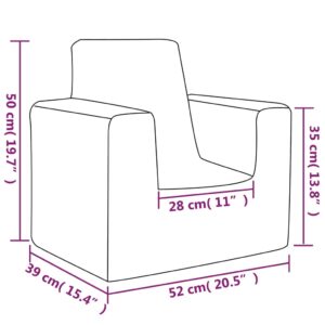 vidaXL Barnsoffa antracit mjuk plysch - Bild 7