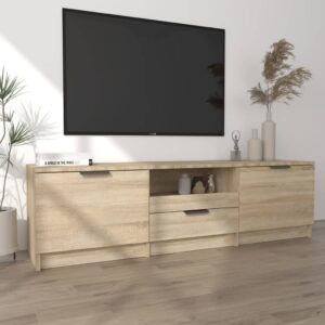 vidaXL Tv-bänk sonoma-ek 140x35x40 cm konstruerat trä - Bild 3