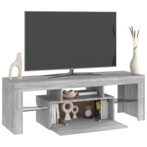 vidaXL TV-bänk med LED-belysning grå sonoma 120x35x40 cm - Bild 7