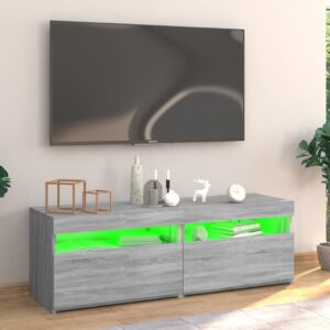 vidaXL TV-bänk med LED-belysning grå sonoma 120x35x40 cm - Bild 6