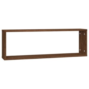 vidaXL Vägghyllor 2 st brun ek 80x15x26,5 cm konstruerat trä - Bild 5