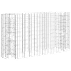 vidaXL Planteringsgabion galvaniserat järn 190x50x100 cm - Bild 2