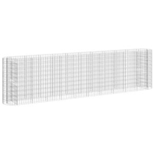 vidaXL Planteringsgabion galvaniserat järn 400x50x100 cm - Bild 2